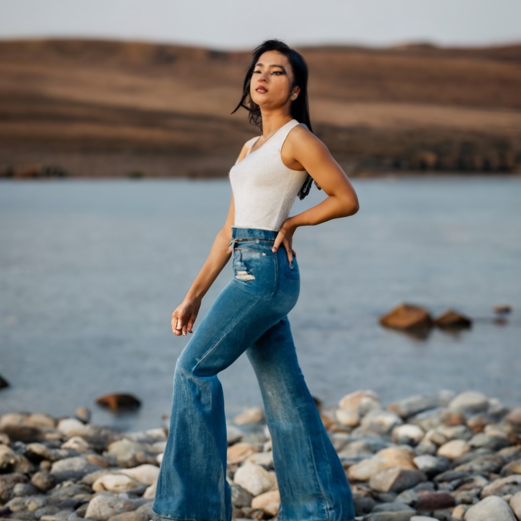 bell bottom jeans by feature fashion