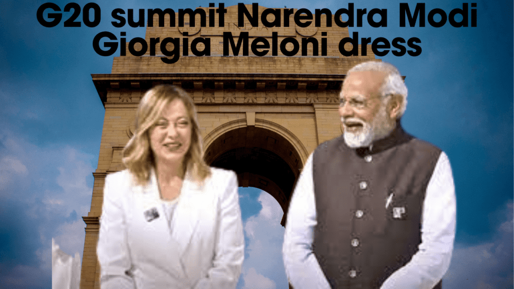 Narendra Modi Giorgia Meloni by feature fashion
